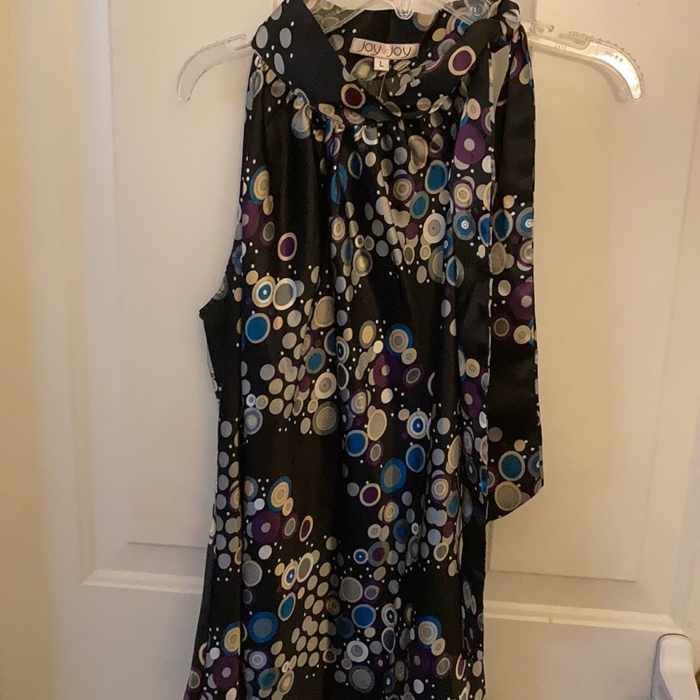 Joy joy tie neck tank top
